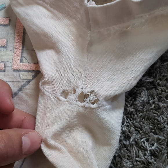 Vtg 80s Original Weathered Blues Sportswear Zoo Crew 88' T Shirt Trashed - Picture 5 of 9